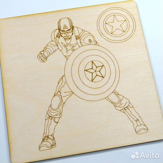 Набор досок для выжигания и раскраски Марвел толщи