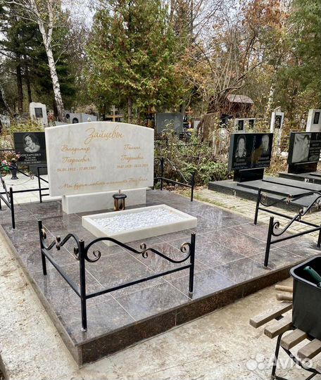 Установка памятников гранит и мрамор