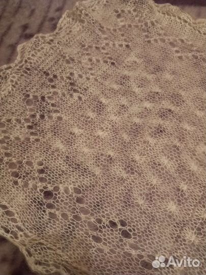 Ажурный шарф паутинка