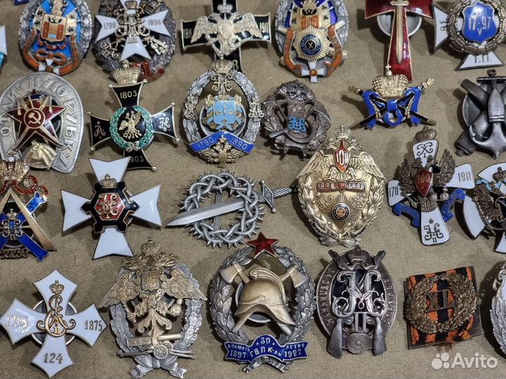 Полковые Знаки.Медали.Царизм.Серебро