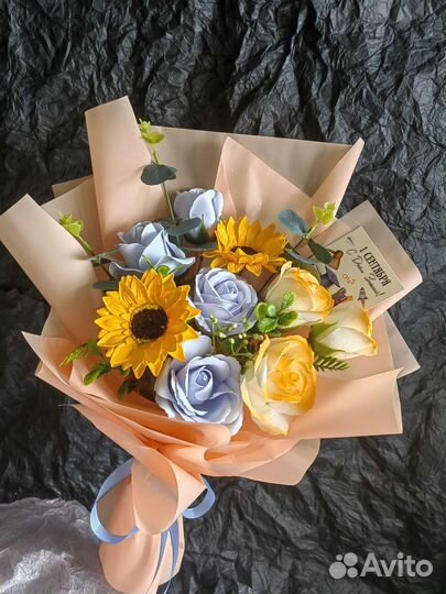 Букеты на сентября из мыльных роз