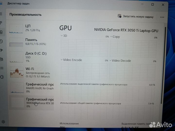 Игровой ноутбук Acer nitro 5 rtx 3050ti