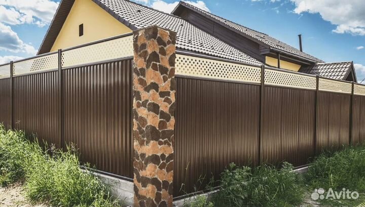 Забор из профнастила ,калитки быстро