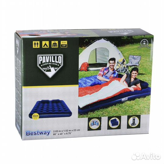 Матрац надувной с подушками в ассортименте