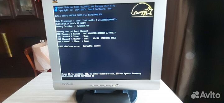 Монитор для компьютера на запчасти
