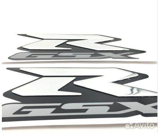 Наклейка GSX-R на боковой пластик 3D