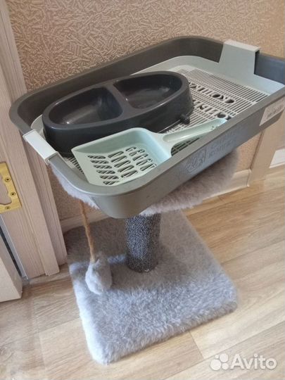 Лоток для кошек с лопаткой