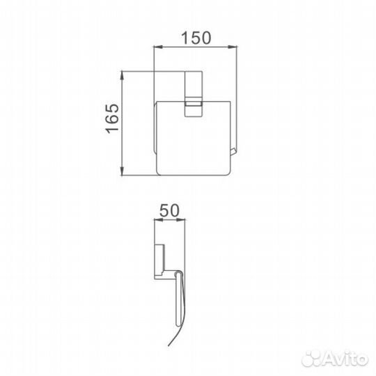 Держатель для туалетной бумаги Haiba HB8803, хром