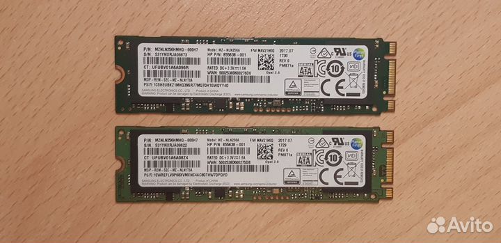 SSD Samsung PM871a 256gb M.2 SATA