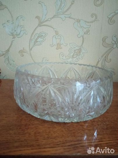 Ваза для фруктов из хрусталя