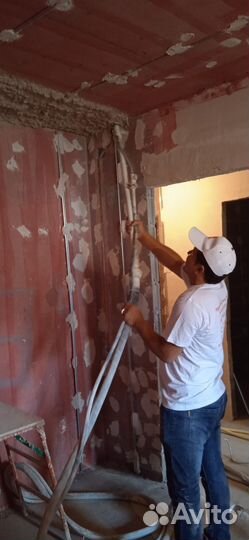 Штукатурка стен механическая машинная