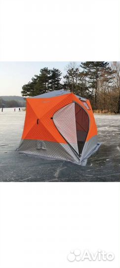 Палатка для зимней рыбалки cube бу трехслойная