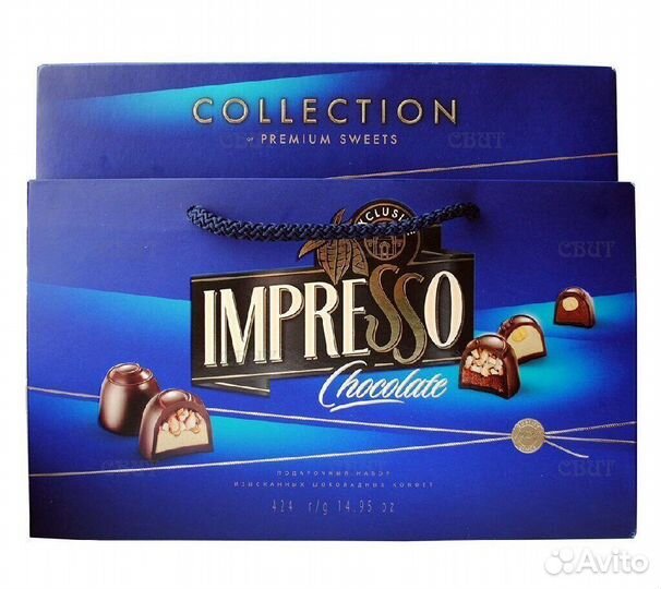 Набор шоколадных конфет Impresso Premium Син 424 г