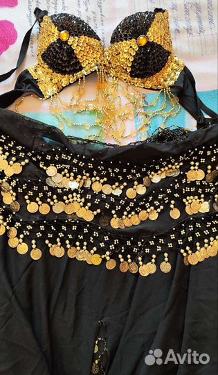 Костюм для восточных танцев черный