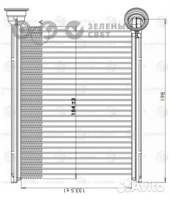 Luzar LRH0978 Радиатор отопителя renault logan 2 1