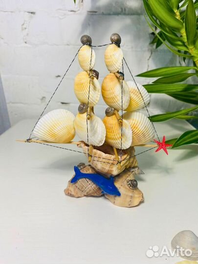 Статуэтки для интерьера фигурки из морских ракушек