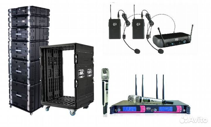 Рэки и радиомикрафоны: звук, свет, аксессуары