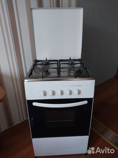 Газовая плита 4 конфорки бу (не работает духовка)