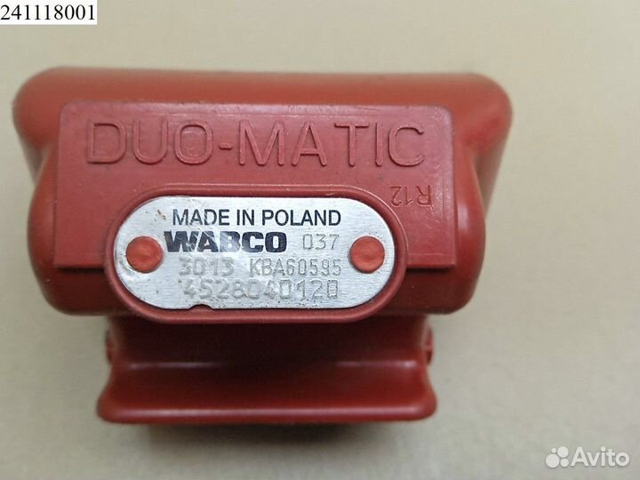 Пневморазъем без клапана Man TGA Scania R