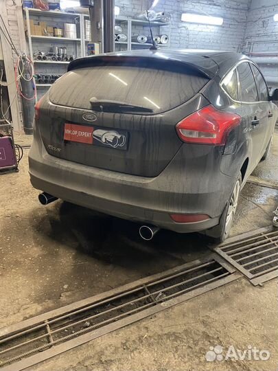 Раздвоенный выхлоп ford focus 3