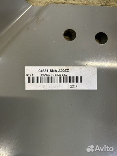 Порог правый хонда цивик honda civic