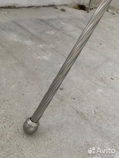 Карниз для штор металлический двухрядный настенный