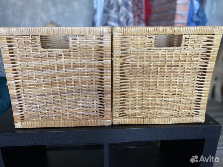 Корзина плетеная Икея, 2 штуки
