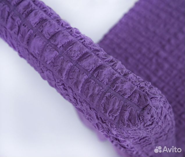 Набор чехлов на стулья со спинкой 6 шт, Лиловый