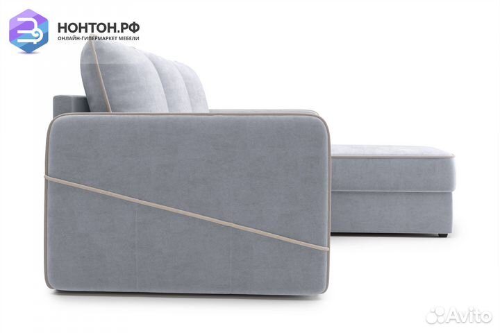 Диван угловой дельфин Энерджи серый