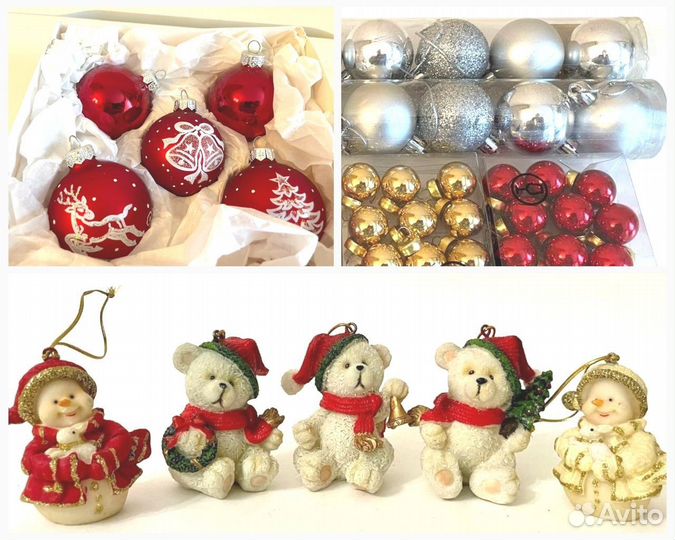 Елочные игрушки, шары, наборы Икеа, Kaemingk