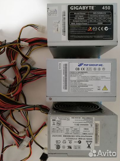 Блоки питания gigabyte 450Вт и FSP 400Вт