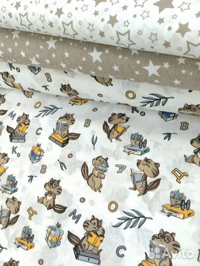 Ткань поплин хлопок на постель детскую кровать