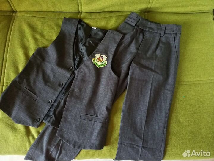 Школьная форма для мальчика 134, 128, 152 серая