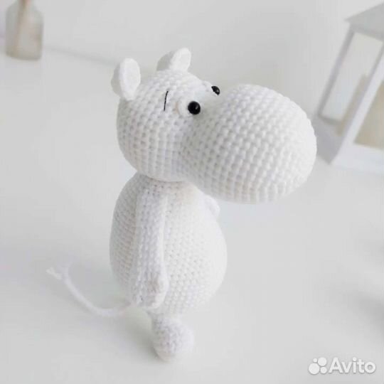 Муми тролль вязаная игрушка