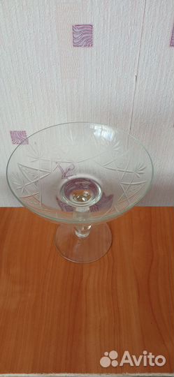 Ваза на ножке конфетница фруктовница