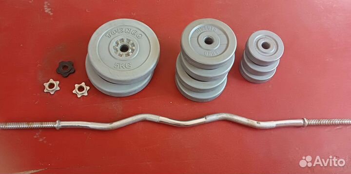 Штанга гриф блины бу