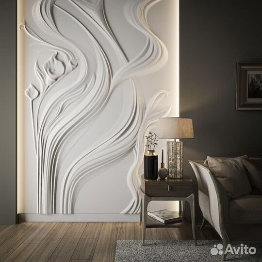 Барельеф /фреска /лепка и декор на стене