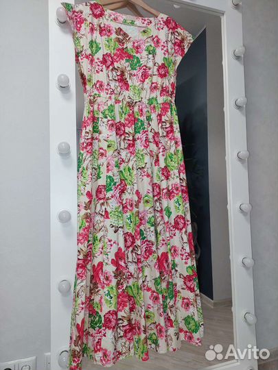 Платье летнее макси 48р