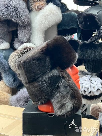 Шапка ушанка мужская меховая