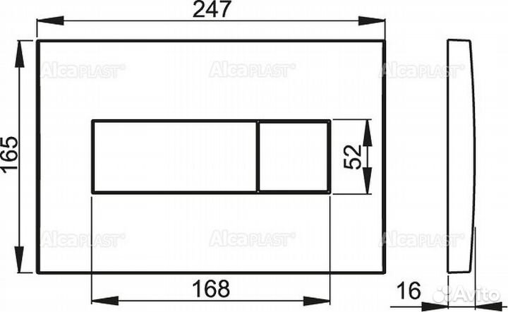 Инсталляция Alcaplast Sadromodul AM101/1120-3:1 R