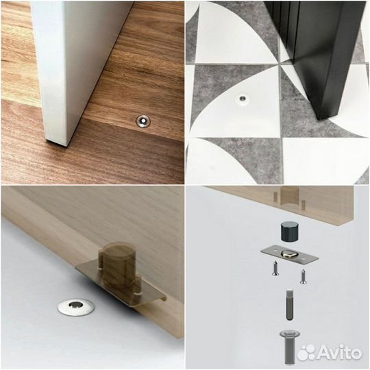 Магнитный дверной скрытый упор stels TR