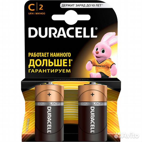 Батарейки Duracell LR14-2BL Basic MN1400 #262447