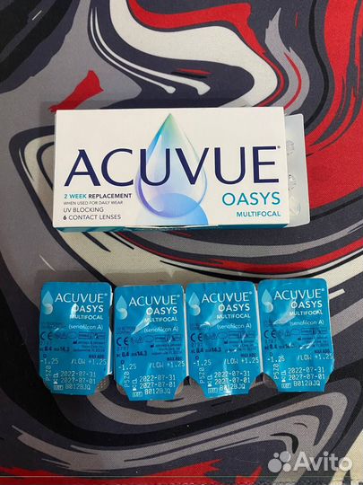 Линзы контактные acuvue oasys multifocal -1.25