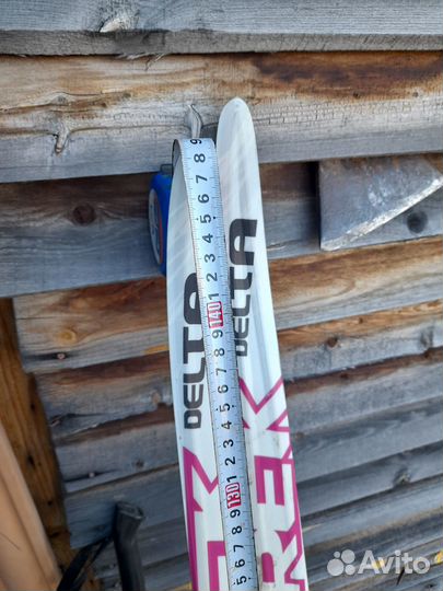 Лыжи детские 150 см, палки 110 см