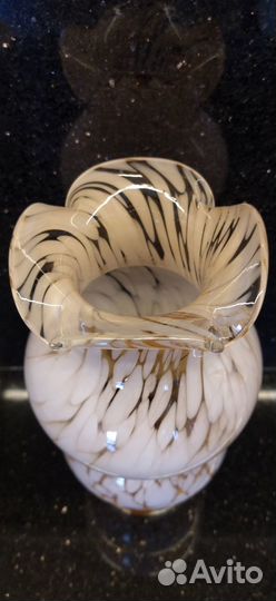 Ваза цветное стекло винтаж. СССР 1960-е