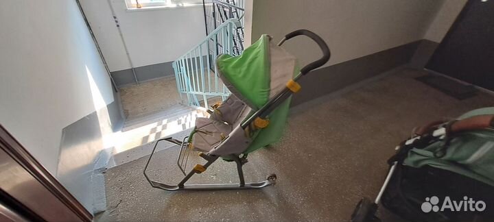 Детские санки коляска
