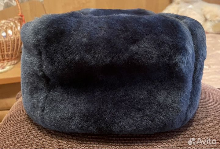 Шапка ушанка с кокардой