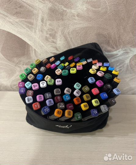 Маркеры для скетчинга 80 штук