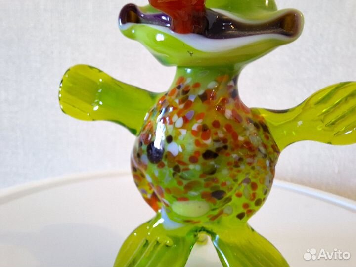 Статуэтка лягушка стекло