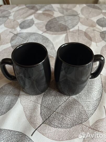 Кружка керамическая черная